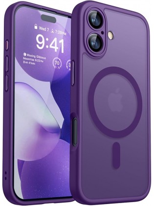 Magnetic Matte Shockproof Phone Case for ip17 – Full Camera Protection-Modena