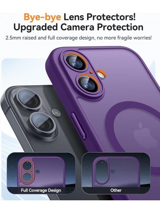 Magnetic Matte Shockproof Phone Case for ip17 – Full Camera Protection-Modena