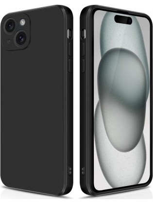 IP15 Plus Silicone Case With Camera Protection - Black
