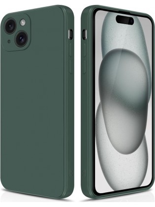 IP15 Plus Silicone Case With Camera Protection - Green