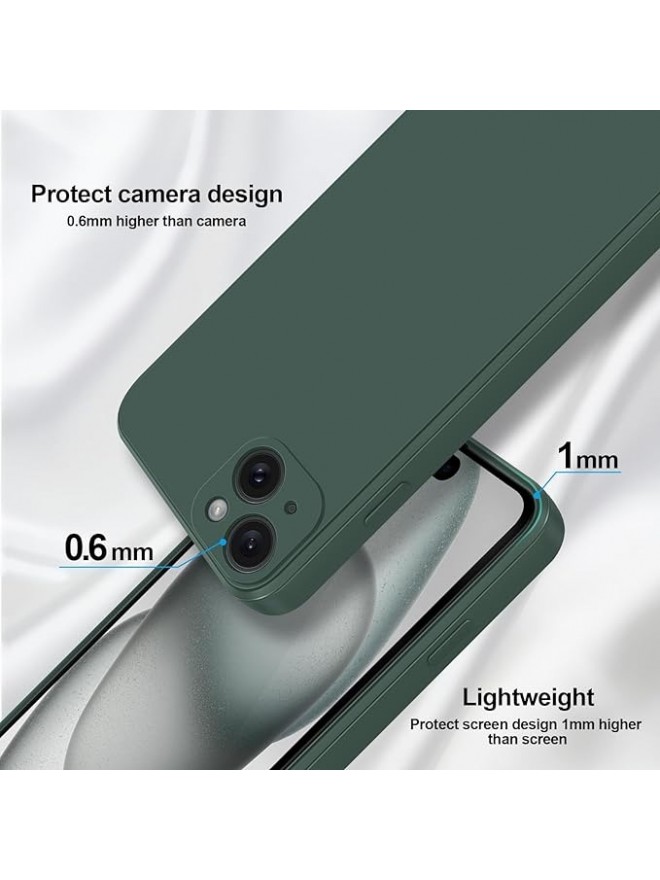 IP15 Plus Silicone Case With Camera Protection - Green