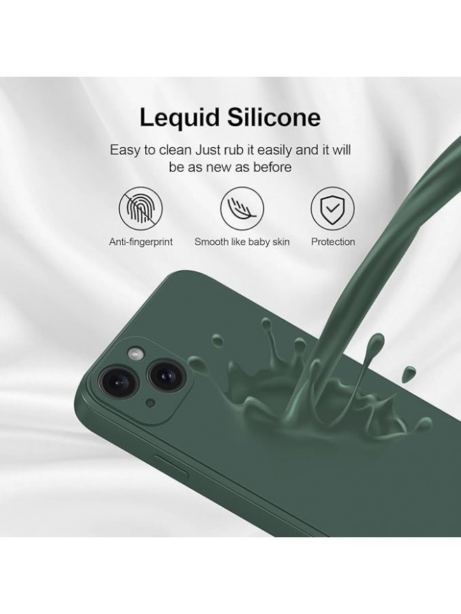 IP15 Plus Silicone Case With Camera Protection - Green
