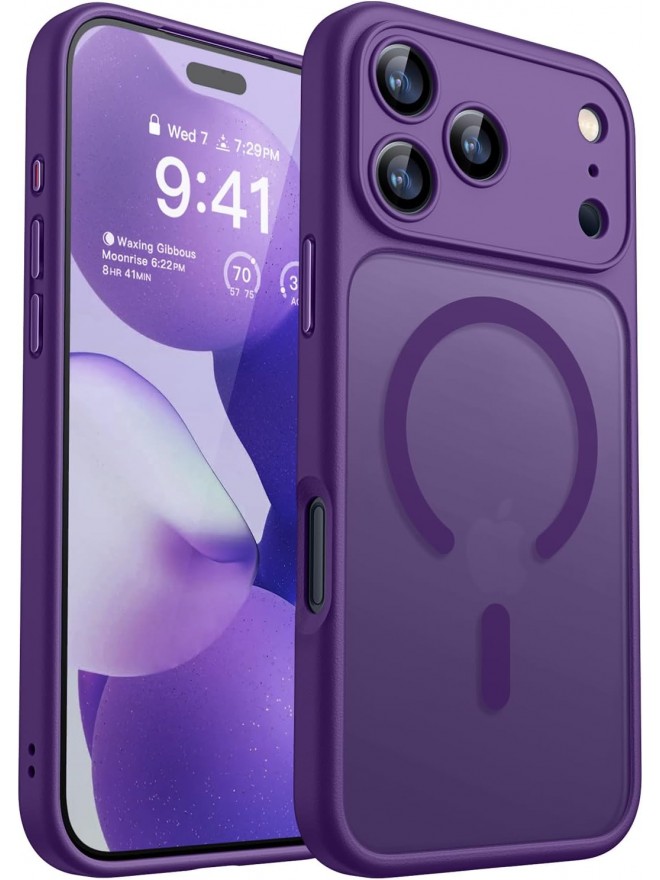 Magnetic Matte Shockproof Phone Case for ip17 pro max – Full Camera Protection-Modena
