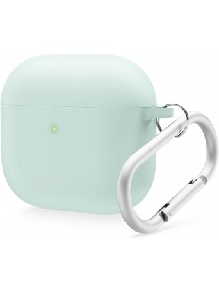 Keychain Included Protective Silicone Case for APods4 - Mint