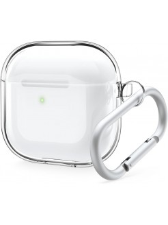 Clear Protective Case with Keychain for APods4 - Transparent