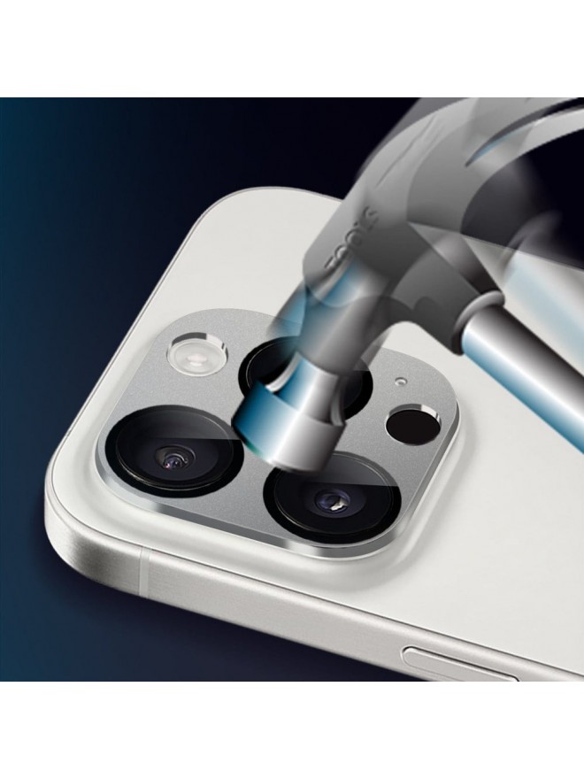 ZeroDamage HD Flexible Glass Camera Lens Protector - Silver(Single shot is not delivered)