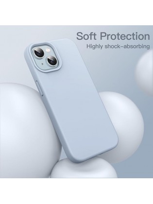 IP15 Plus Soft Touch Full Body Protective Case - Sky Blue