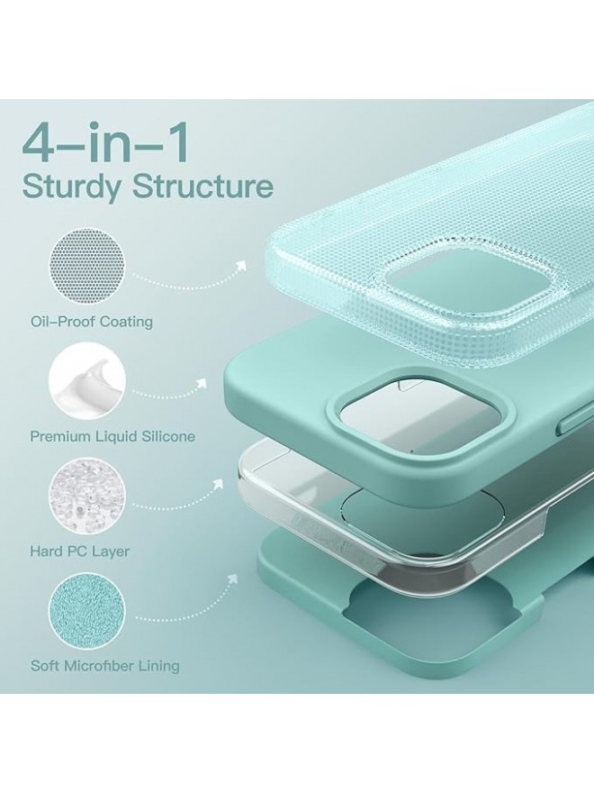 IP15 Plus Soft Touch Full Body Protective Case - Brilliant Blue