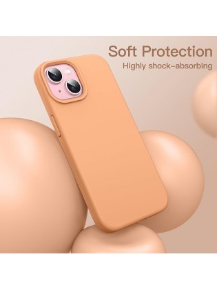 IP15 Plus Soft Touch Full Body Protective Case - Orange