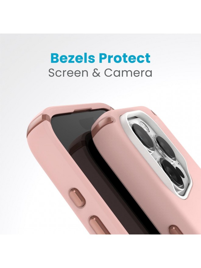 IP16 Pro Liquid Silicone Phone Case - Rose Copper
