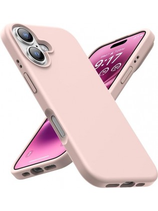 IP16 Shockproof Liquid Silicone Protective Phone Case-Pink