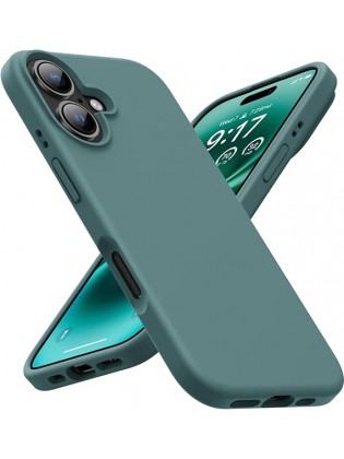 IP16 Shockproof Liquid Silicone Protective Phone Case- Green
